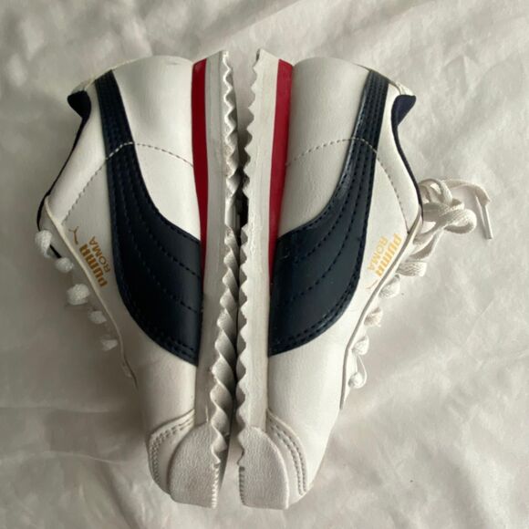 PUMA unisex-kids Ferrari Roma write Sneaker Navy bleu trim. Size 13k - Picture 5 of 7